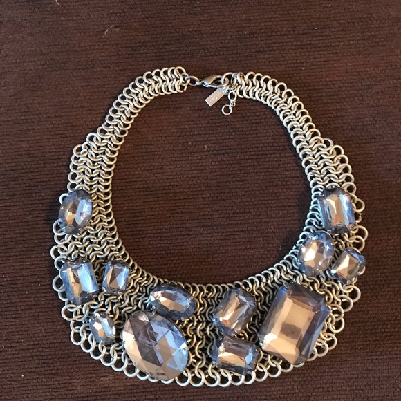 Jessica Simpson Crystal Bib Necklace - Picture 2 of 8